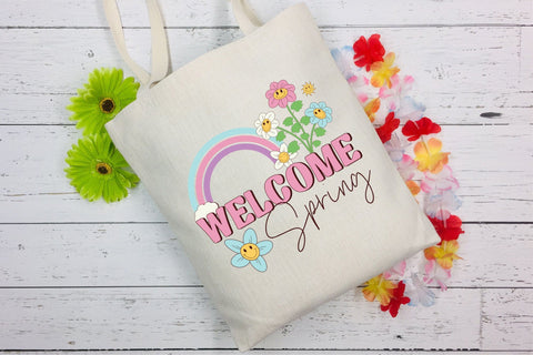 Retro Spring Sublimation, Welcome Spring Sublimation CraftLabSVG 