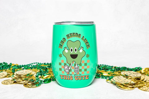 Retro St Patrick's Day Sublimation PNG Sublimation CraftLabSVG 