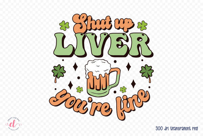 Retro St. Patrick's Day Sublimation PNG Sublimation CraftLabSVG 