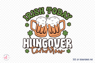 Retro St Patrick's Day Sublimation Sublimation CraftLabSVG 