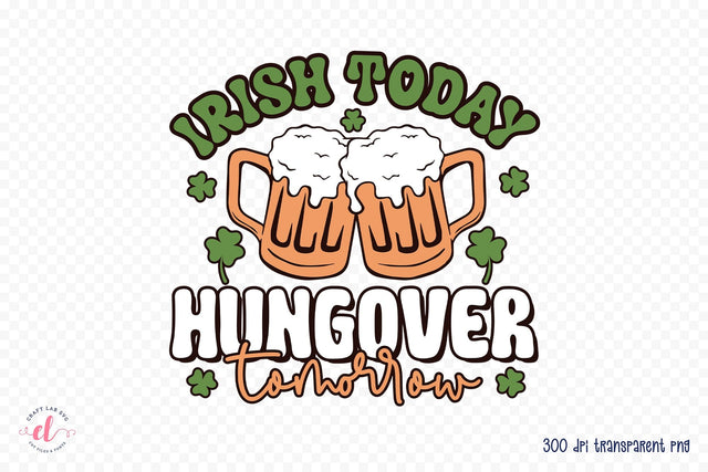 Retro St Patrick's Day Sublimation Sublimation CraftLabSVG 