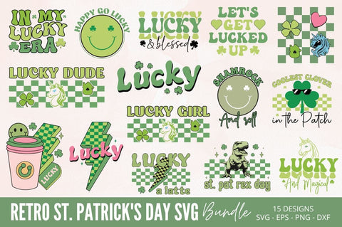 Retro St. Patricks Day SVG Design Bundle SVG Regulrcrative 