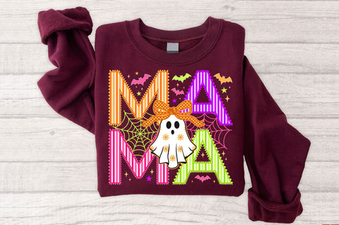 Retro Striped Halloween Mama SVG PNG, Mama SVG SVG SVG Studio 