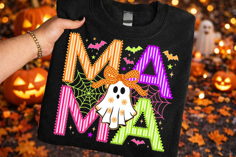Retro Striped Halloween Mama SVG PNG, Mama SVG SVG SVG Studio 