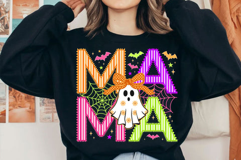 Retro Striped Halloween Mama SVG PNG, Mama SVG SVG SVG Studio 