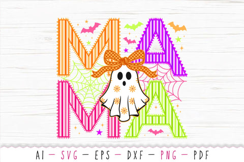 Retro Striped Halloween Mama SVG PNG, Mama SVG SVG SVG Studio 