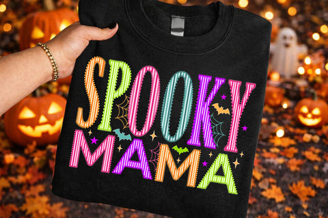 Retro Striped Spooky Mama SVG, Halloween SVG PNG SVG SVG Studio 