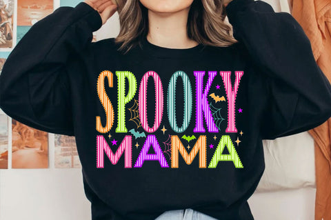 Retro Striped Spooky Mama SVG, Halloween SVG PNG SVG SVG Studio 