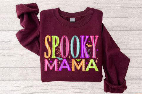 Retro Striped Spooky Mama SVG, Halloween SVG PNG SVG SVG Studio 
