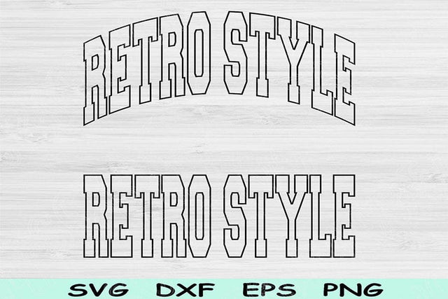 Retro Style Svg Dxf Cut Files, Retro Style Png, Vintage Svg Files For Cricut, Retro Svg, Retro Style Shirt Svg Sublimation Digital Design SVG TiffsCraftyCreations 