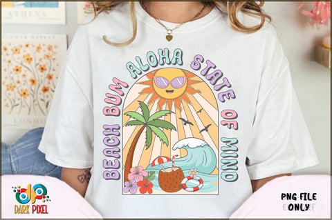 Retro Summer Beach PNG Bundle Sublimation Shetara Begum 