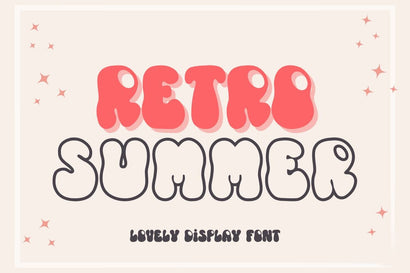 Retro Summer Font AnningArts Design 