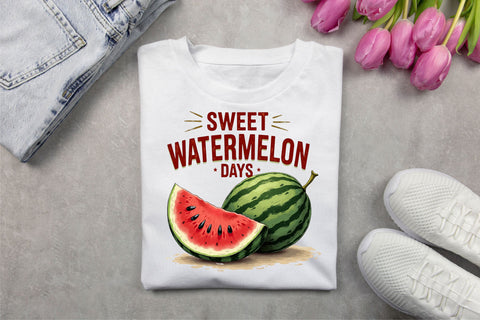 Retro Summer Fruits PNG Bundle | Vintage Fruit Sublimation Designs, Hand Drawn Citrus & Berry Summer Shirt Graphics Sublimation FloridPrintables 