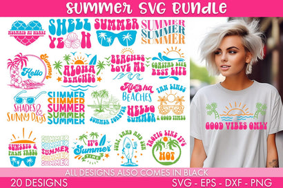 Retro Summer SVG Bundle Sublimation Cut file SVG Freeling Design House 