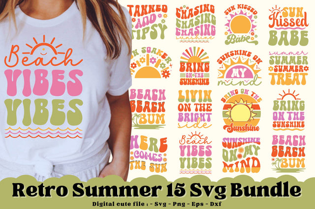 Retro Summer Svg Bundle SVG Regulrcrative 