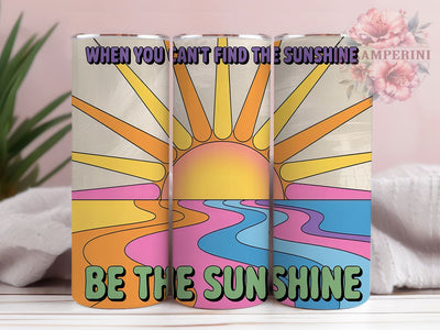 Retro Summer Vibes 20oz Tumbler, Sunshine Quote Wrap, Positive Message Sublimation Design, Vintage Summer Vibes, 20oz Tumbler Wrap, Sublimation Design PNG, Uplifting Gift Sublimation Li Zamperini 