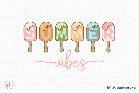 Retro Summer Vibes PNG Sublimation Sublimation CraftLabSVG 
