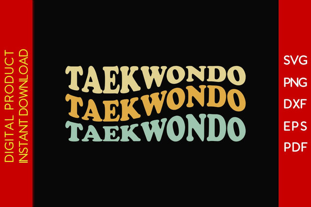 Retro Taekwondo SVG PNG PDF Cut File SVG Creativedesigntee 