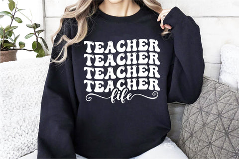 Retro Teacher Bundle SVG PNG, Teacher Appreciation Svg, Back To School Svg, Teacher Life Svg, First Day Of School Svg, Cricut Files SVG Creativeart88 