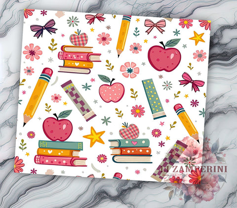 Retro Teacher Tumbler, Teacher Appreciation Gift, 20oz Tumbler Wrap, Sublimation Design, Vintage Teacher Art, Teacher Life Tumbler, Back to School Tumbler, Fun Teacher Gift Sublimation Li Zamperini 