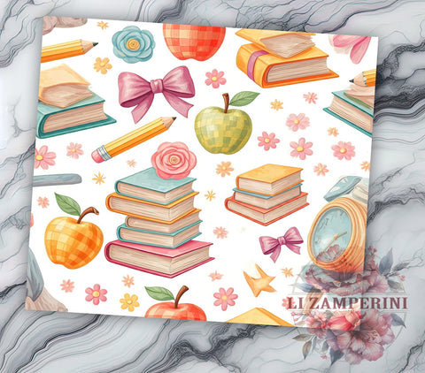 Retro Teacher Tumbler, Teacher Appreciation Gift, 20oz Tumbler Wrap, Sublimation Design, Vintage Teacher Art, Teacher Life Tumbler, Back to School Tumbler, Fun Teacher Gift Sublimation Li Zamperini 