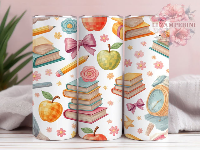 Retro Teacher Tumbler, Teacher Appreciation Gift, 20oz Tumbler Wrap, Sublimation Design, Vintage Teacher Art, Teacher Life Tumbler, Back to School Tumbler, Fun Teacher Gift Sublimation Li Zamperini 