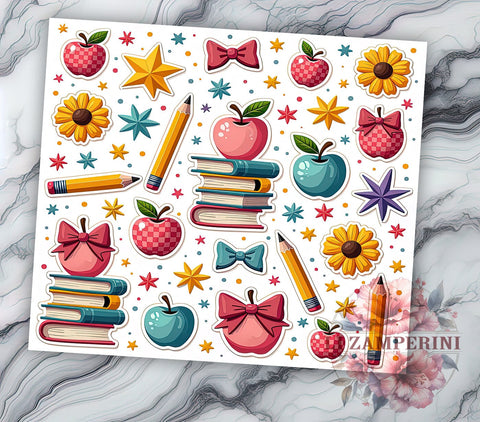 Retro Teacher Tumbler, Teacher Appreciation Gift, 20oz Tumbler Wrap, Sublimation Design, Vintage Teacher Art, Teacher Life Tumbler, Back to School Tumbler, Fun Teacher Gift Sublimation Li Zamperini 