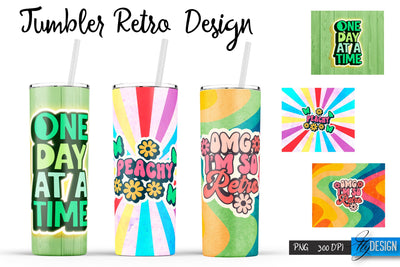 Retro Tumblers | Hippie 20 Oz Tumbler| Tumbler Wrap Templates v.2 Sublimation Fly Design 