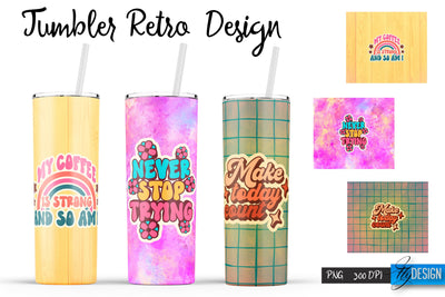 Retro Tumblers | Hippie 20 Oz Tumbler| Tumbler Wrap Templates v.2 Sublimation Fly Design 