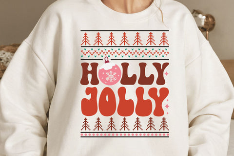 Retro Ugly Christmas Sweater SVG Design Bundle SVG Regulrcrative 