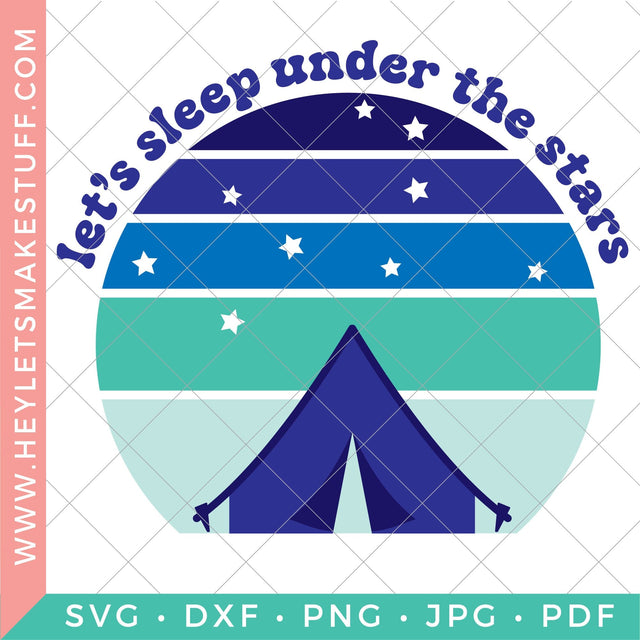 Retro Under the Stars SVG Hey Let's Make Stuff 
