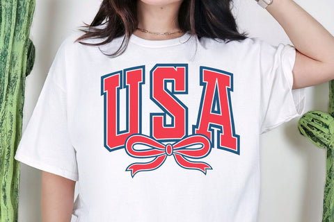 Retro USA Coquette Design: 4th of July Sublimation SVG DesignDestine 
