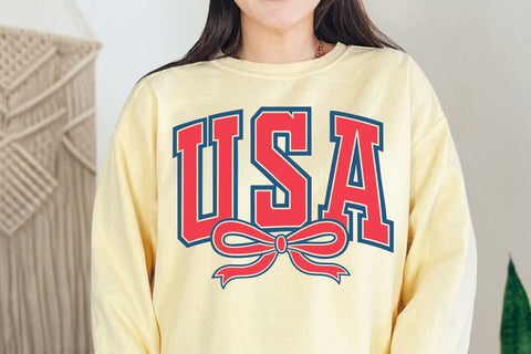 Retro USA Coquette Design: 4th of July Sublimation SVG DesignDestine 