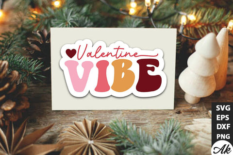 Retro Valentine Stickers SVG Bundle SVG akazaddesign 
