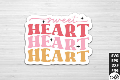 Retro Valentine Stickers SVG Bundle SVG akazaddesign 