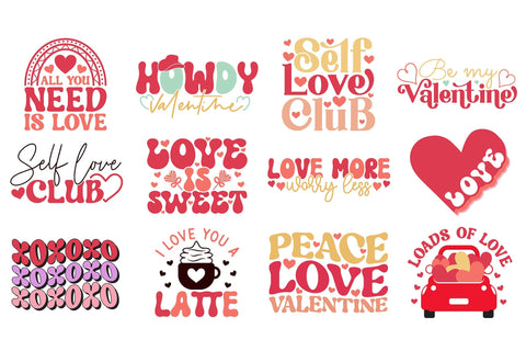 Retro Valentine SVG Bundle SVG CraftLabSVG 