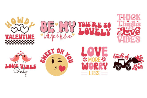 Retro Valentine SVG Bundle SVG CraftLabSVG 