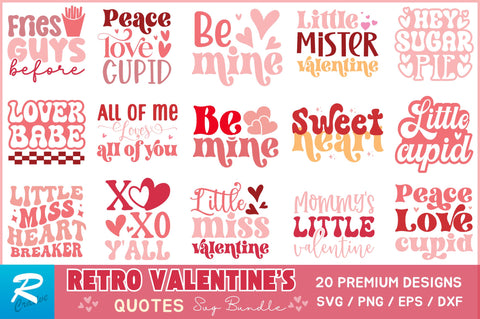 Retro Valentine svg Bundle SVG Regulrcrative 