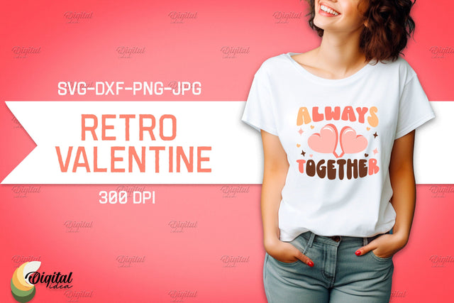 Retro Valentine SVG. Retro T Shirt Designs. Love SVG SVG Evgenyia Guschina 