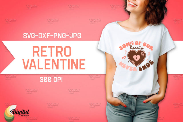 Retro Valentine SVG. Retro T Shirt Designs. Love SVG SVG Evgenyia Guschina 
