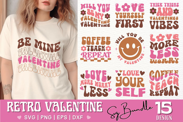 Retro Valentines Day Svg Bundle SVG Regulrcrative 