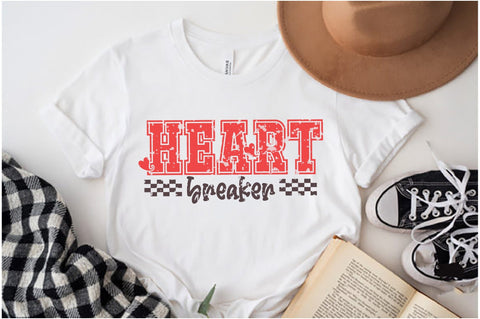 Retro Valentines Day SVG PNG, Heart Breaker Png, Retro Valentine Varsity Png, XOXO Png Shirt Design Png, Anti Valentine's Day Png files SVG Jagonath Roy 