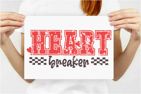 Retro Valentines Day SVG PNG, Heart Breaker Png, Retro Valentine Varsity Png, XOXO Png Shirt Design Png, Anti Valentine's Day Png files SVG Jagonath Roy 