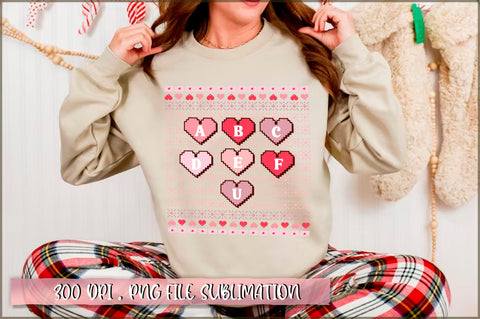 Retro Valentines Ugly Sweater Bundle Sublimation Shetara Begum 
