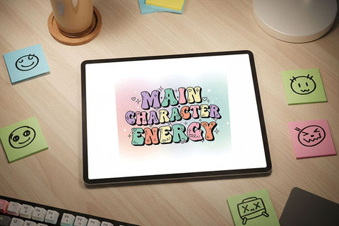 Retro Vaporwave Png Bundle, Aesthetic Mashups Clipart, Good Vibes Only Designs, Main Character Energy Png, Nostalgia Art, Sublimation PNGs SVG TiffsCraftyCreations 