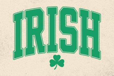 Retro Varsity Irish Clover SVG PNG: St Patrick's Day SVG DesignDestine 