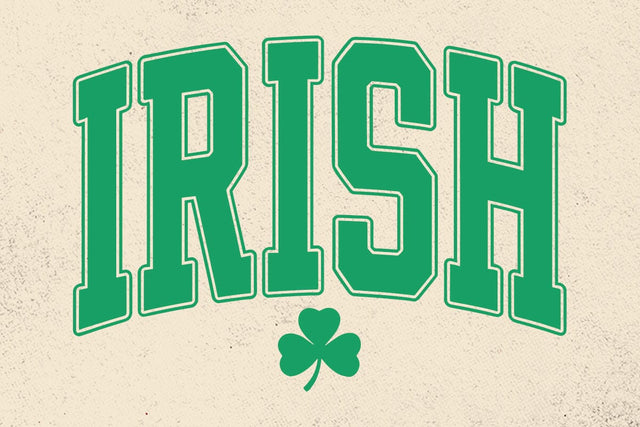 Retro Varsity Irish Clover SVG PNG: St Patrick's Day SVG DesignDestine 