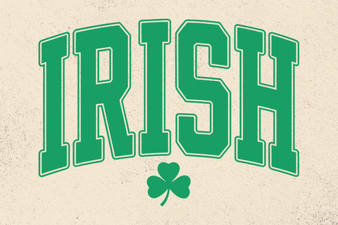 Retro Varsity Irish Clover SVG PNG: St Patrick's Day SVG DesignDestine 