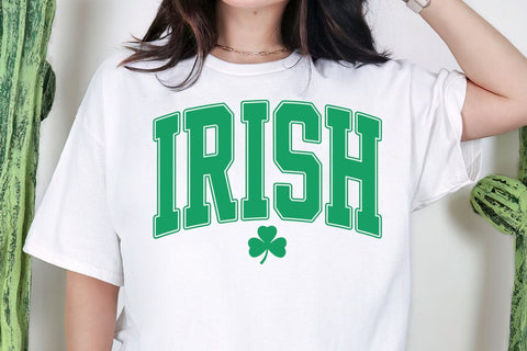 Retro Varsity Irish Clover SVG PNG: St Patrick's Day SVG DesignDestine 