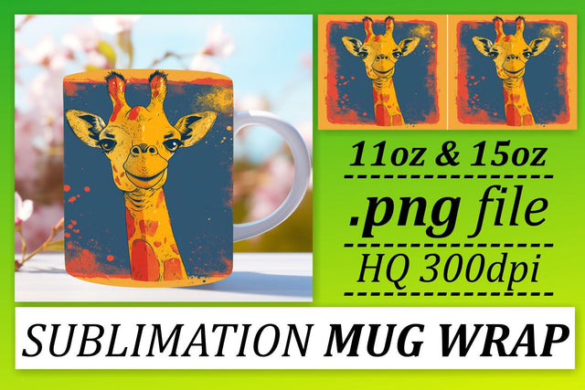 Retro Vibes Animal Pattern Mug Art Sublimation afrosvg 